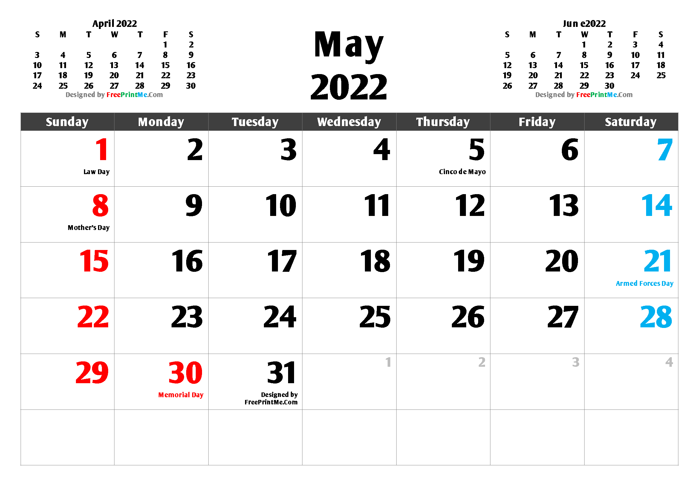 May 2022 Calendar Printable Free Printable May 2022 Calendar Pdf And Image