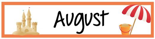 Holidays Calendar in August