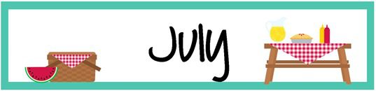 Holidays Calendar in July