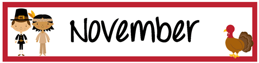 Holidays Calendar in November