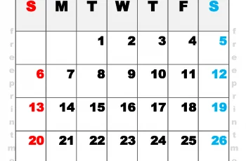 Free Printable February 2022 Calendar A5