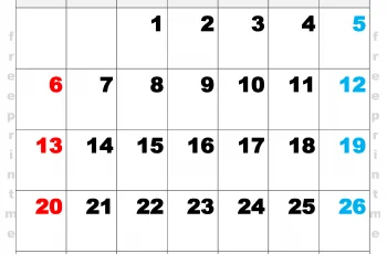 Free Printable February 2022 Calendar Tabloid