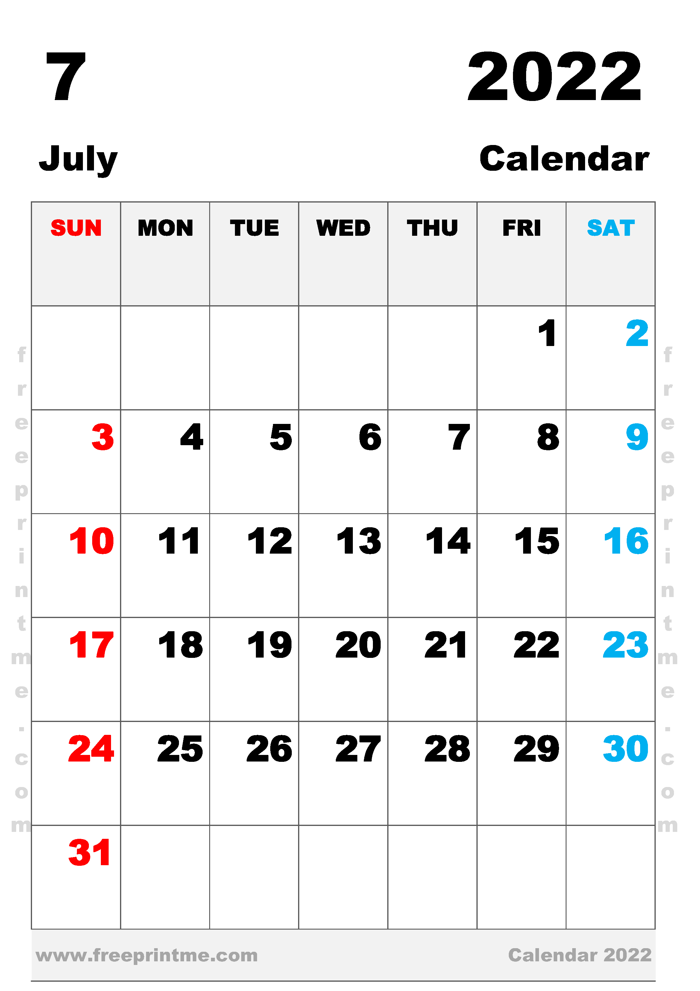 June And July 2022 Calendar Free Printable June 2022 Calendar A3