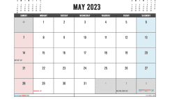 Free May 2023 Calendar Printable