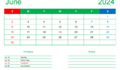 Free Printable Calendars 2024 June J6409