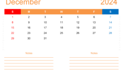 December 2024 Calendar Editable Free D1215