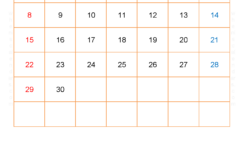 2024 September Calendar Excel S9233