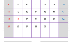 February 2024 Calendar in Excel F2158