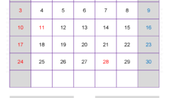 November 2024 Calendar in Excel N1158