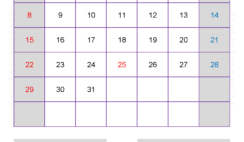 December 2024 Calendar in Excel D1158