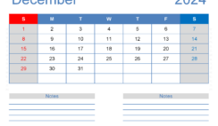 D1 December 2024 Calendar D1246