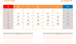 Free Printable Monthly Calendar Jun 2024 J6254