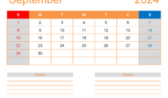 Free Printable Monthly Calendar Sept 2024 S9254