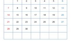 April 2024 Calendar Blank Calendar Pages A4265