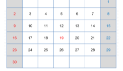 Excel Calendar June 2024 J6186