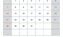 Excel Calendar July 2024 J7186