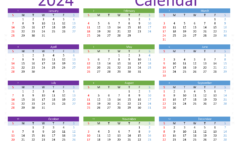 Download free printable weekly planner 2024 pdf A4 Horizontal (24Y106)