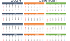 Download Calendar 2024 editable A4 Horizontal (24Y110)