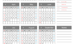 Download print Calendar 2024 A4 Vertical (24Y023)