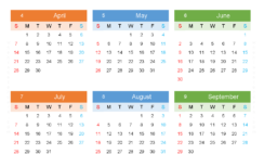 Download papertraildesign 2024 Calendar A4 Vertical (24Y120)