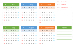 Download free printable Calendars 2024 A4 Vertical (24Y036)