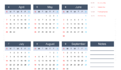 Download blank 2024 Calendar A4 Vertical (24Y042)