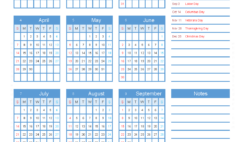 Download 2024 Calendar to print A5 Vertical (24Y069)