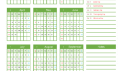 Download 2024 yearly Calendar printable one page A5 Vertical (24Y077)