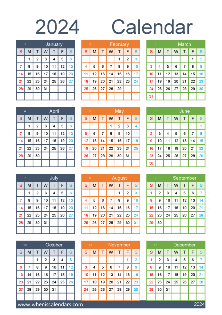 Download Calendar week numbers 2024 A5 Vertical (24Y171)
