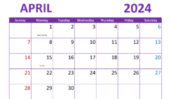 Blank Monthly Calendar Printable May 2024 M5301