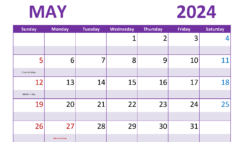 Blank Calendars April 2024 A4302