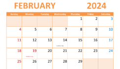 February planner Template 2024 F2308