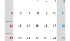 May 2024 Calendar planner Printable M5315