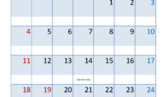 Blank Calendar Template for February 2024 F2317