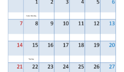 Blank Calendar Template for April 2024 A4317