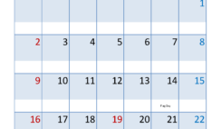 Blank Calendar Template for June 2024 J6317