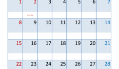 Blank Calendar Template for September 2024 S9317