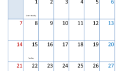 Calendar month April 2024 Printable A4318