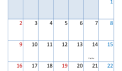Calendar month June 2024 Printable J6318