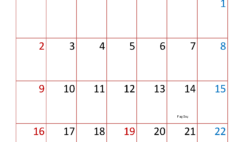 Free Blank Calendar June 2024 J6321