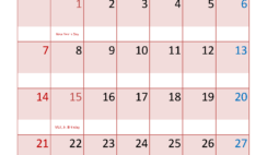 Download Calendar January 2024 Free Printable A4 Vertical J4042