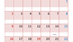 June 2024 Calendar J6 Printable J6322