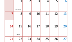 April 2024 Printable Calendar cute A4323