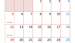 May 2024 Printable Calendar cute M5323
