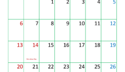Blank October 2024 Calendar Page O1326