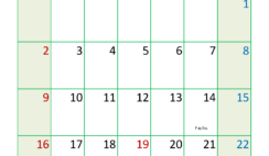 Print Blank Calendar June 2024 J6329