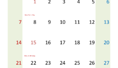 Download Printable 2024 January Calendar A4 Vertical J4050