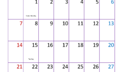 2024 April month Calendar Printable A4331