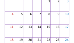 2024 August month Calendar Printable A8331