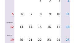 Calendar May 2024 Excel M5335